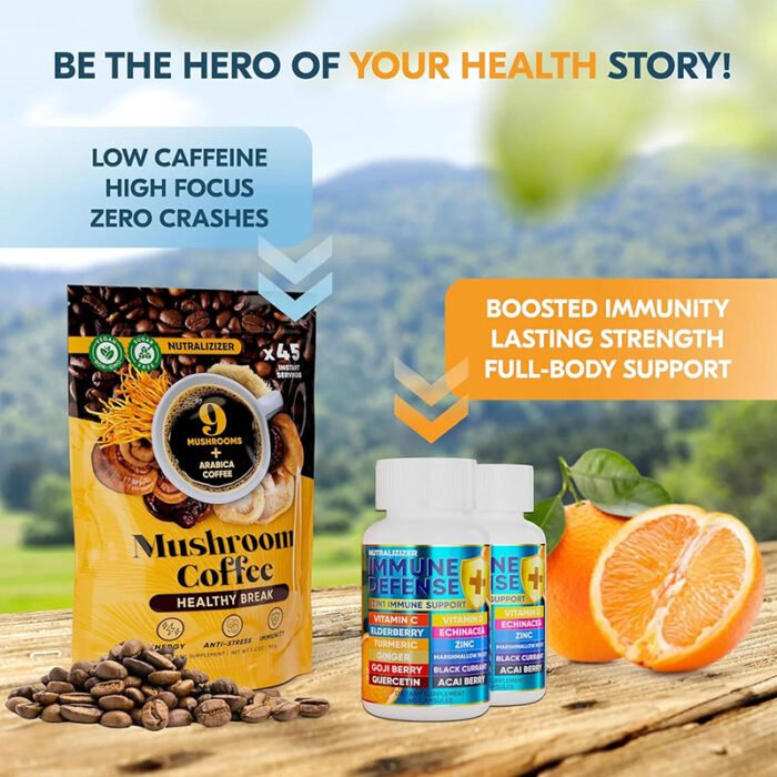Immune Defense & Mushroom Coffee (Bundle X 2) - Image 3
