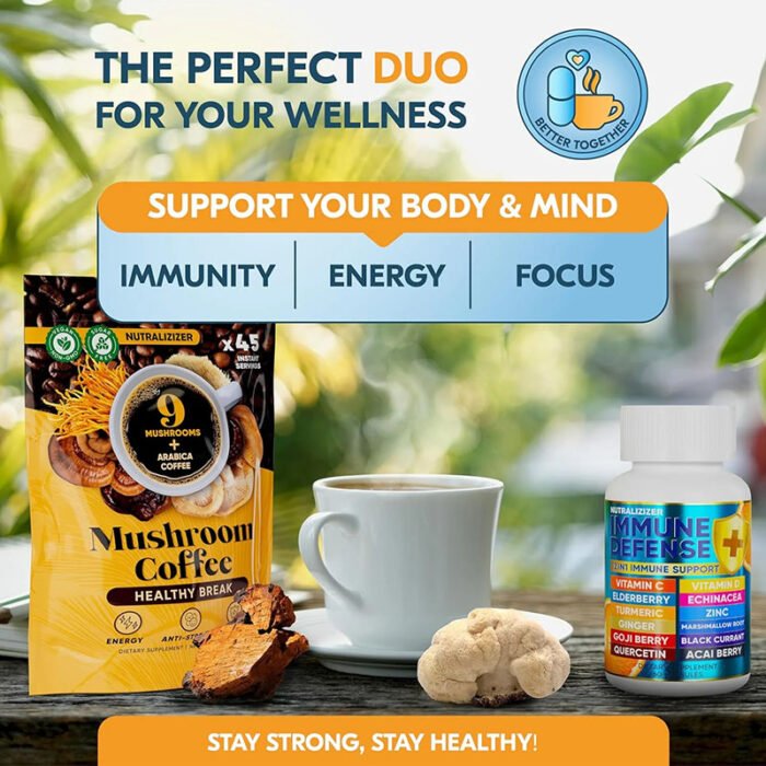 Immune Defense & Mushroom Coffee (Bundle X 2) - Image 4